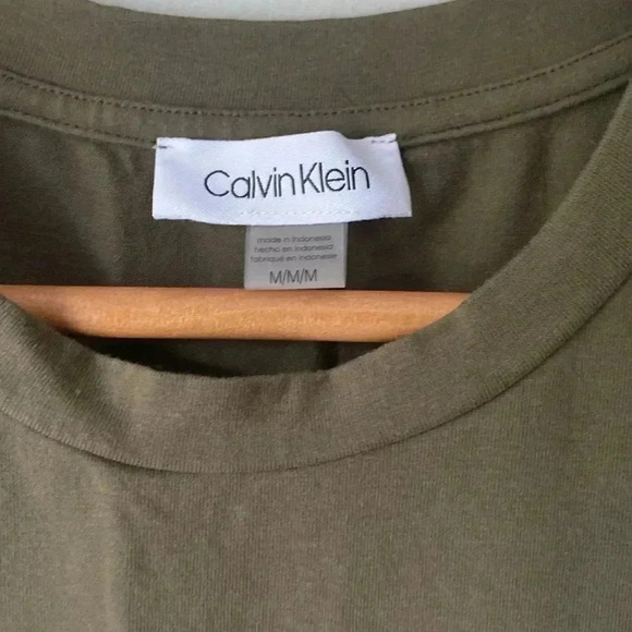 Calvin Klein sleeveless olive green dress size M - Picture 3 of 5
